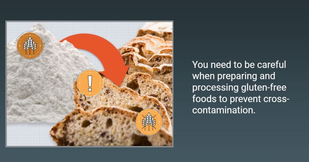 screenshot from training course on gluten free manufacturing